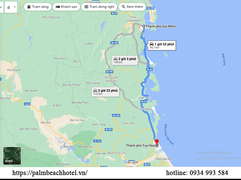 How to get from Quy Nhon to Phu Yen?